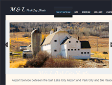 Tablet Screenshot of mlparkcityshuttle.com